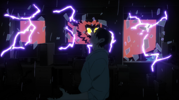 owl,Jujutsu Kaisen,Fushiguro Toji,lightning,birds,glowing eyes