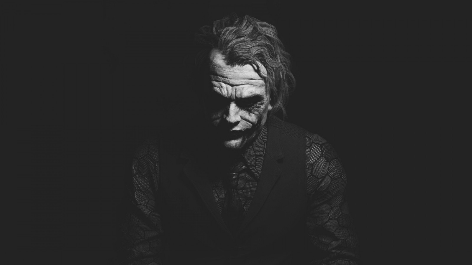 1920x1080 piksel, Karanlık, Heath Ledger, Joker, Tek renkli