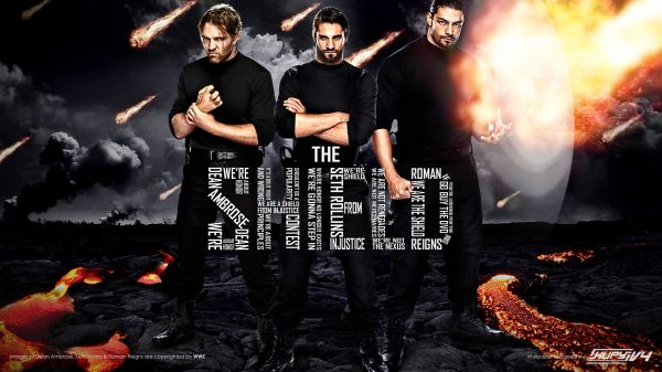 WWE,het worstelen,Seth Rollins,Dean Ambrose,Roman Reigns,Het schild