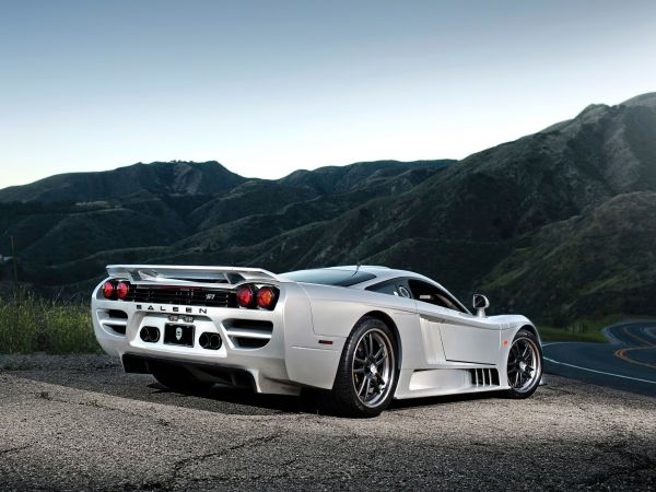 Saleen,S7,vue arrière,argent