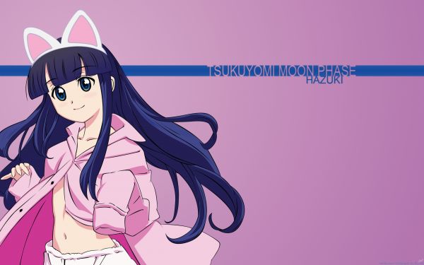 Tsukuyomi Moon Phase,ragazza,brunetta,carina,orecchie,Sorriso