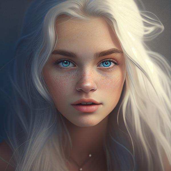 blue eyes,platinum blonde,platinum,ai art