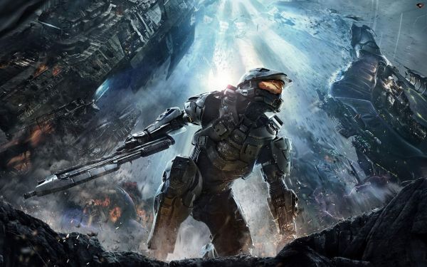 Fantasy sztuki,Aureola,Halo 4,Halo Master Chief Collection,2560 x 1600 pikseli,pistolet