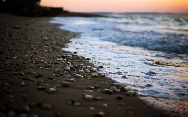 закат солнца,море,камень,Солнечный лучик,глубина резкости,воды