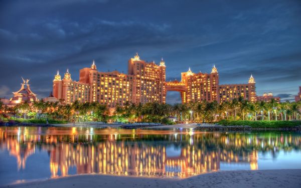 Dubai,Nassau,atlantis hotel,Bahamas,rivier-,rotsen