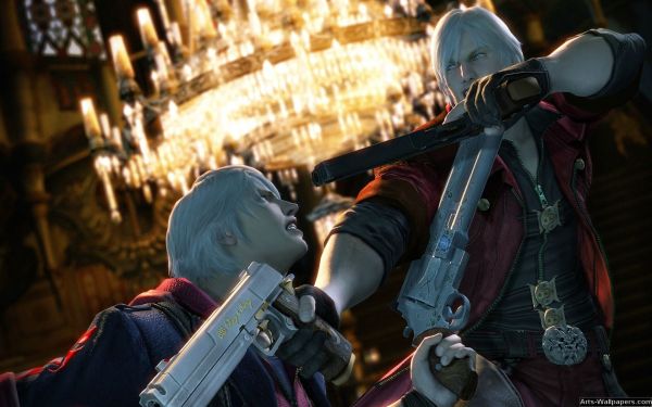 Devil May Cry, Devil May Cry 4, Dante, Nero character, screenshot