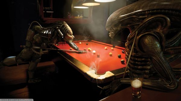 billard, poolbord, anime, 3D, bar, udlændinge