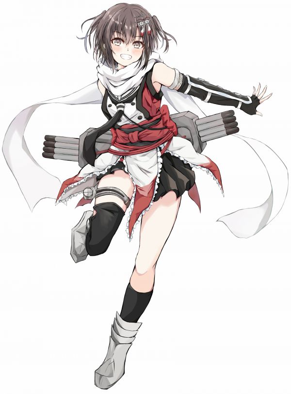 anime,κορίτσια anime,κοντά μαλλιά,Kantai Συλλογή,Σεντάι KanColle,twintails