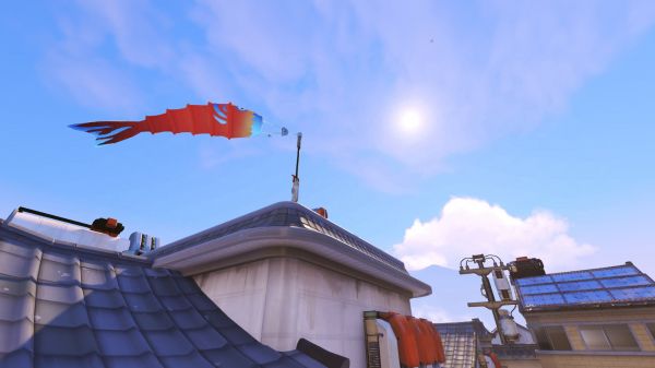 bâtiment,ciel,Tourisme,drapeau,Surmarché,Overwatch Hanamura