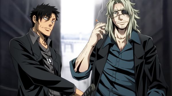 εικονογράφηση,anime,gangsta,Nicolas Μπράουν,Arcangelo Worick,screenshot