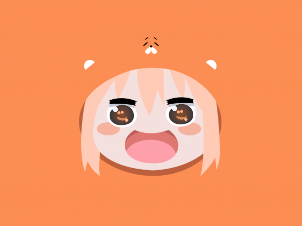 Anime,Anime cô gái,Nền đơn giản,Himouto Umaru chan,Doma Umaru,Chủ nghĩa tối giản