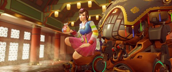 Overwatch, Tết nguyên đán, D Va Overwatch, Thế giới, vui vẻ, Giải trí