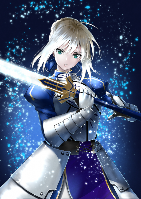 Anime,Dziewcząt anime,Fate Series,Fate Noc nocy,Wielki porządek losu,Artoria Pendragon