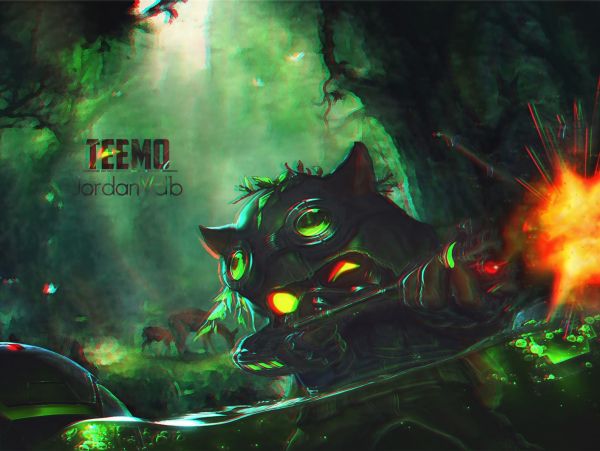 Liga de Leyendas,Juegos antidisturbios,Teemo,Trolls,oscuridad,captura de pantalla