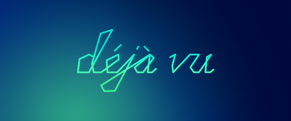 Ultra amplio,gradiente,tipografía,Fondo azul,texto