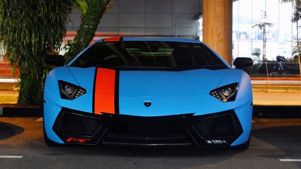 mașină,vehicul,supercaruri,albastru,Lamborghini,Lamborghini Aventador