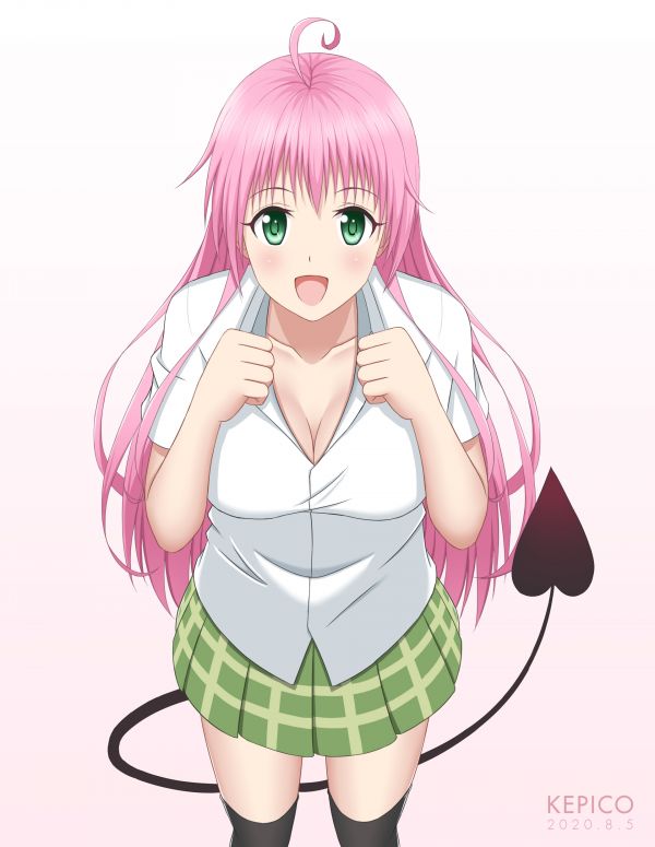 anime,anime jenter,langt hår,To Love ru,Lala Satalin deviluke,rosa hår