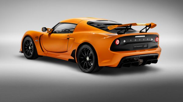 รถ,รถสปอร์ต,รถสีส้ม,Lotus Exige Sport,พื้นหลังที่เรียบง่าย,ความเรียบง่าย