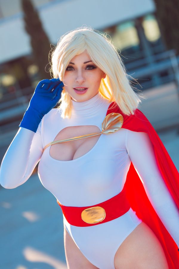 naiset,power Girl,Kayla Erin,vaalea,malli-,cosplay