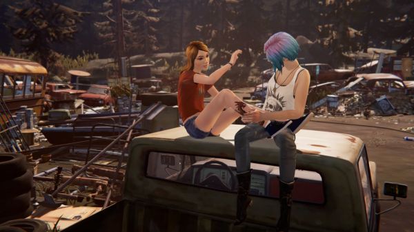 rurki,Life is Strange Before the Storm,Chloe Price,Rachel Amber,naszyjnik,Spodenki jeanowe