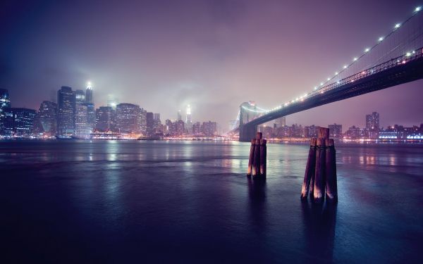 pont,le pont de Brooklyn,ville,La ville de New York,1920 x 1200 px