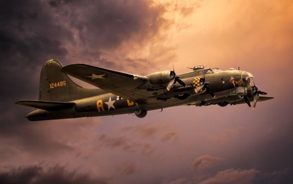 voertuig,vliegtuig,vliegtuig,Boeing,militaire vliegtuigen,Boeing B 17 Flying Fortress