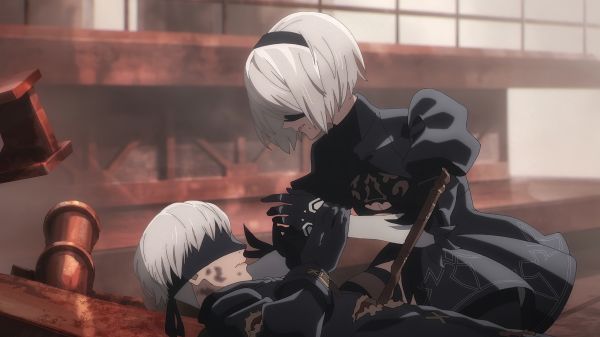 Anime, 4k, Nier Automata, Anime girls, körü körüne, Anime erkekleri