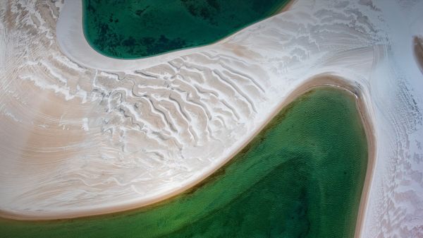 panorama,agua,areia,Dunas,water ripples,água limpa