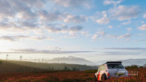 естественный свет,Forza Horizon 4,Mini Cooper,автомобиль