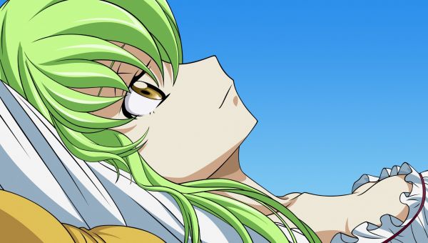 illustration,Anime,Filles anime,Code Geass,dessin animé,cheveux verts