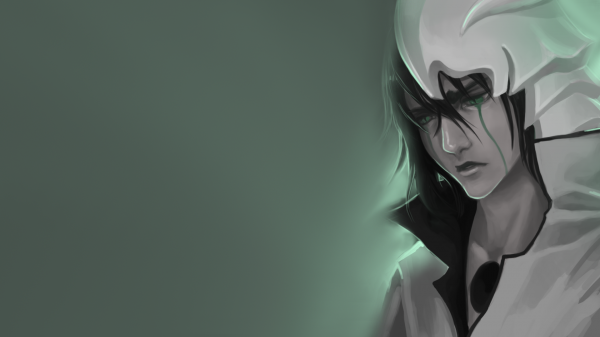 anime, manga, monochrome, Bleach, Ulquiorra Cifer, Espada