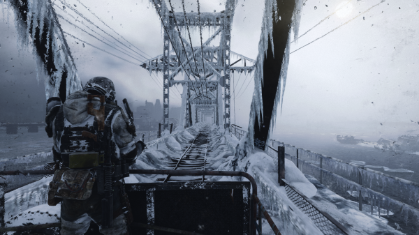 lính,Metro Exodus,trò chơi điện tử,Trò chơi 4A,cầu,mùa đông