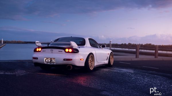 Xe ô tô Nhật Bản,Mazda RX 7 FD,Mazda RX 7,Mazda,JDM,Xe hơi trắng