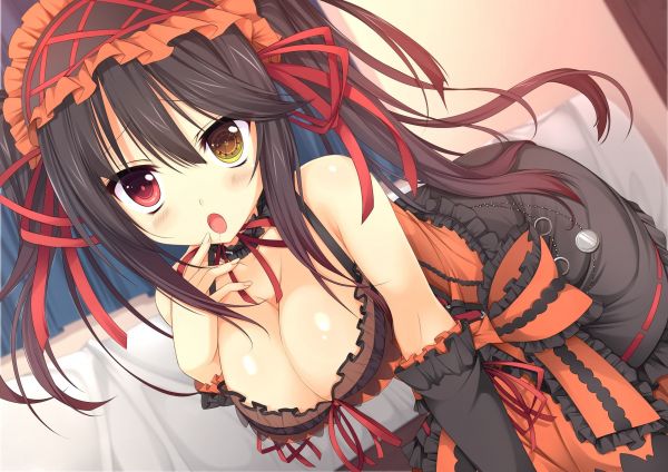 illustratie, anime, animemeisjes, Date A Live, big boobs, manga