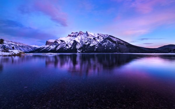 sjöar,3840x2400 px,Alberta,Banff,kanada,moln