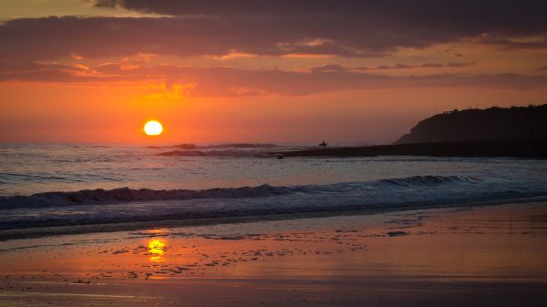 natura,luce del sole,tramonto,mare,acqua,puntellare