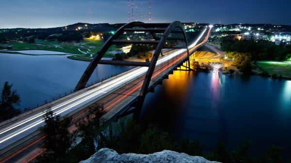 luces,ciudad,noche,lago,luz de sol,mar