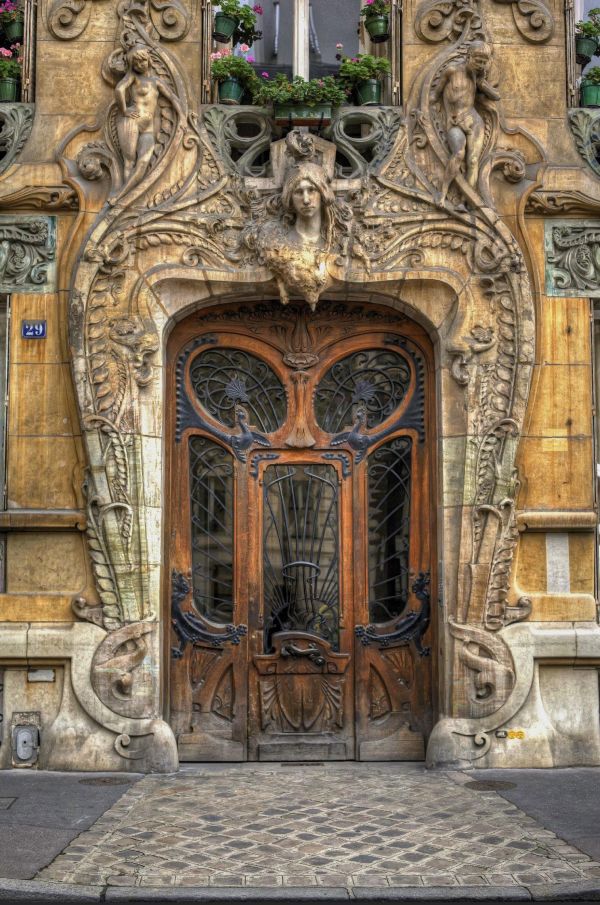 architecture,building,old building,Art Nouveau,door,portrait display