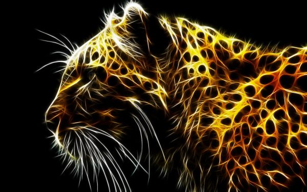 arte digitale,animali,astratto,grandi gatti,barba,leopardo