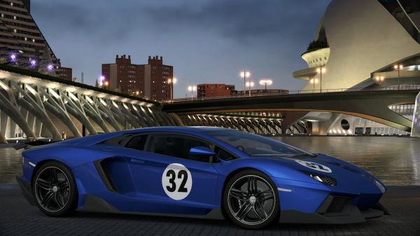 Gran Turismo 6,Lamborghini Aventador,Madrid,Valencia Tây ban nha,Siêu xe