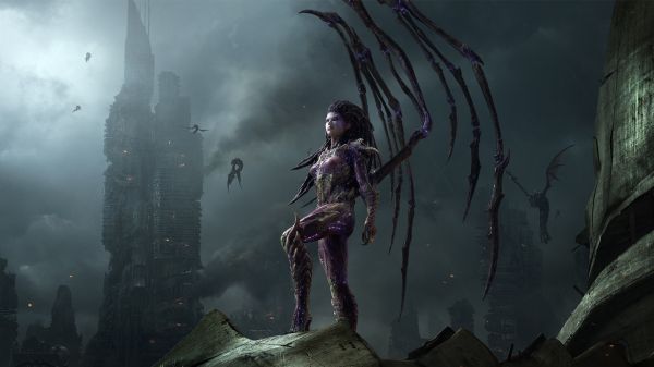 StarCraft,Zerg,StarCraft II Heart Of The Swarm,Queen of Blades,Fantasy kunst,Kerrigan