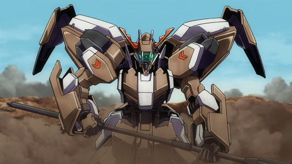 Anime screenshot,mechs,Mobile Suit Gundam Iron Blooded Orphans,Gundam,sand,clear sky