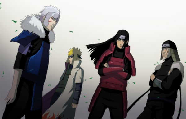 illustratie,anime,Naruto Shippuuden,Namikaze Minato,Hokage,Tobirama Senju