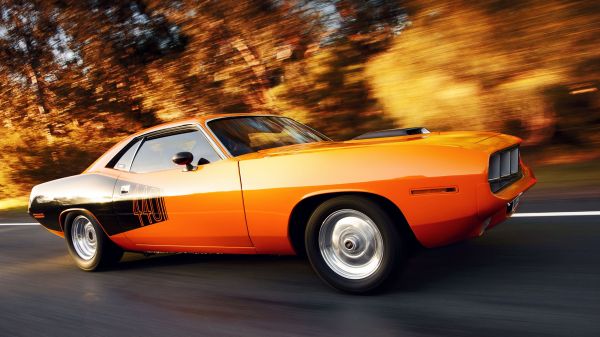 Plymouth Barracuda,2560x1440 piksel,Araba,Turuncu arabalar