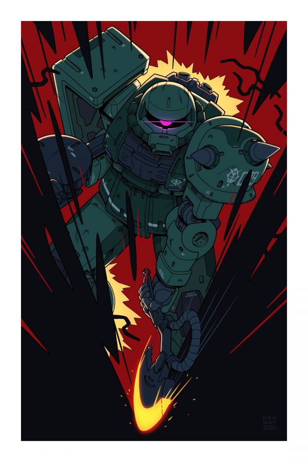 anime,mechs,kniežatstvo Zeon,Zaku II,Mobile Suit Gundam,Super Robot Taisen