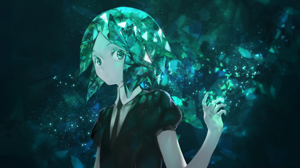 azomo,Houseki no kuni,Phos Houseki no Kuni,karya seni,seni digital,aqua