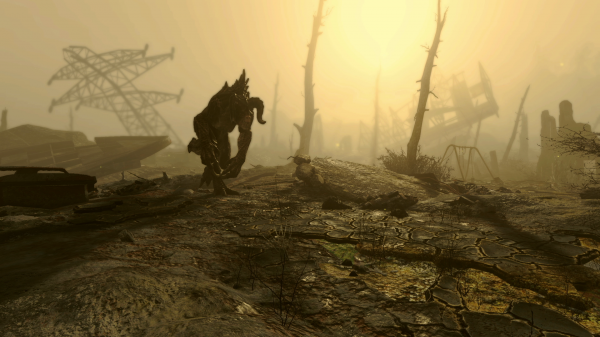 Fallout, Fallout 4, Deathclaw, βιντεοπαιχνίδια, πρωί, Εδαφος