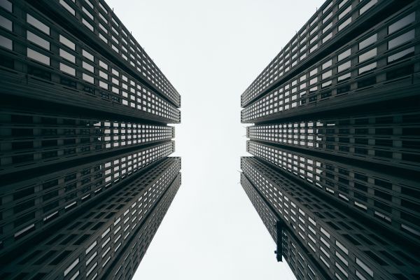 onderaanzicht,wolkenkrabbers,gebouwen