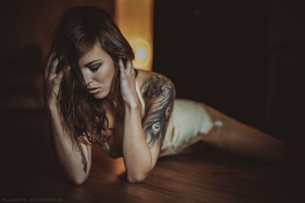 kobiety,Model,zamknięte oczy,brunetka,fotografia,portret