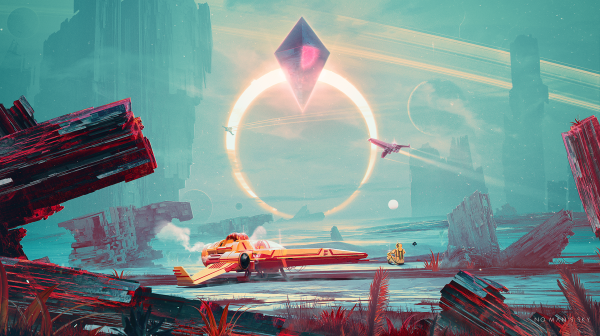 Illüstrasyon, video oyunları, kırmızı, No Man's Sky, SANAT, Kuldar Leement